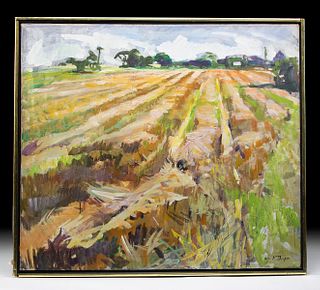 Exhibited 1967 W. Draper Painting Fields Bridgehampton