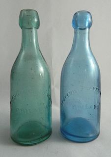 2 Soda round bottles - Dyottville