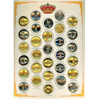 One Large Card Of Livery Crest Buttons