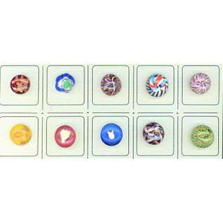 Small Card Of Paperweight Buttons