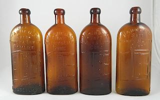 4 Medicine bottles 'Warner's Safe'