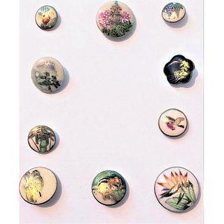 One Small Card Of Division 3 Satsuma Buttons