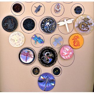 Dragons And Dragonfly Buttons In Assorted Materials.