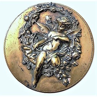 A Scarce Division 1 Brass Cupid Button