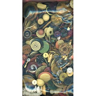 Bag Lot Assorted Cellullid Buttons