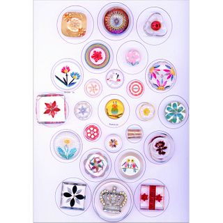 Full Card Of Reverse Carved 1950'S Lucite Buttons