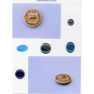 Small Card Of  Ruskin & Ruskin Type BPottery Buttons