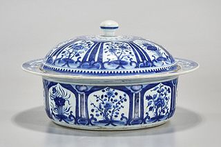 Chinese Blue and White Porcelain Covered Tureen