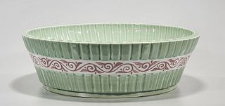 Chinese Glazed Porcelain Bamboo-Form Basin