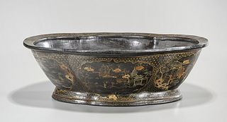 Chinese Painted Porcelain Basin