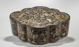 Chinese Lacquered Covered Box