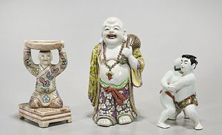 Group of Three Chinese Porcelain Figures