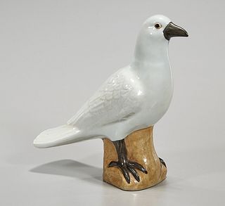 Chinese Glazed Porcelain Pigeon