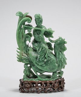 Chinese Carved Hardstone Figure Group