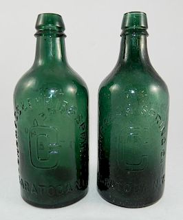 2 Mineral water bottles- Congress Spring Co.