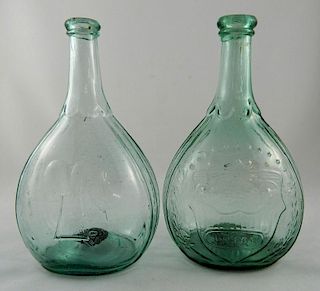 2 Calabash quart flasks