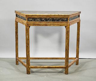 Chinese Gilt Wood Console