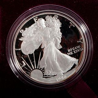 1986 American Eagle 1 ounce proof silver coin