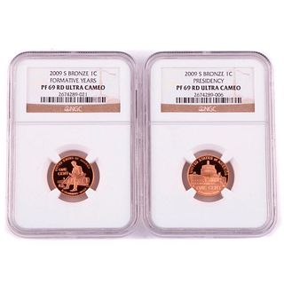 2009 S BRONZE PRESIDENCY 1C and 2009 S BRONZE FORMATIVE YEARS 1C