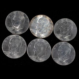 Ten (10) Eisenhower Silver Dollars (1776-1976)