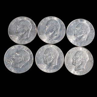 Twelve (12) 1978 Eisenhower Silver Dollars