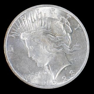 1923 $1 Peace Silver Dollar Coin, Brilliant Uncirculated