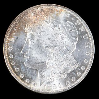 1884 $1 Morgan Dollar Coin, Brilliant Uncirculated