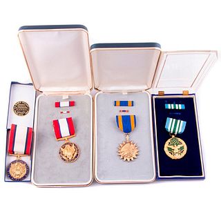Four (4) US Military Armed Forces Service Medals