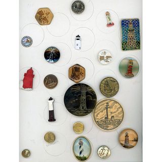 A Card Of Assorted Material Architectural  Buttons