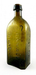 Bitters rectangular bottle - Kimball's Jaundice