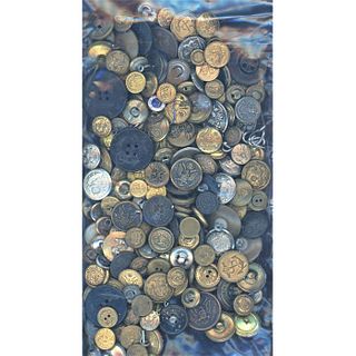 A Large And Heavy Bag Lot Of Uniform Buttons