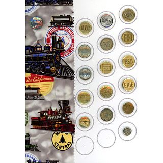 2 Cards Of Assorted Fire & Railroad Uniform Buttons