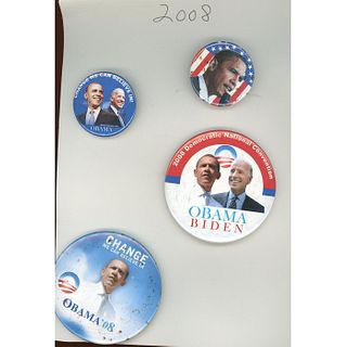 An Assortment Of Campaing Political Pin Back Buttons