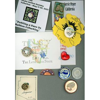 A Grouping Of Assorted Material Button Show Favors