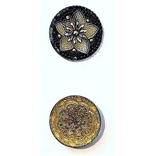 Small Card Of Division 1 Lacy Glass Buttons
