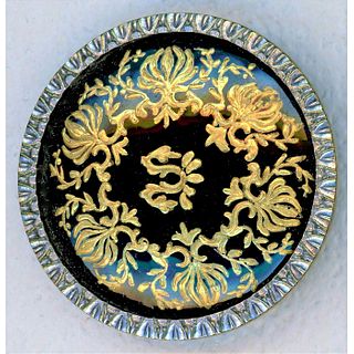 One Division One Grench Enamel Button With Gilding