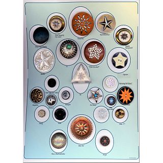 A Card Of Assorted Material Star Design Buttons