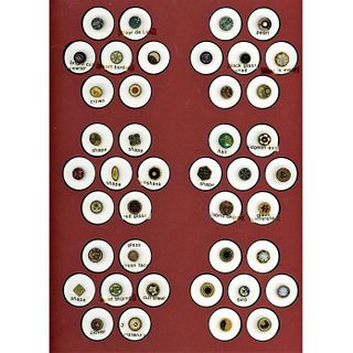 1 Card Of Assorted Austrian Tiny Buttons