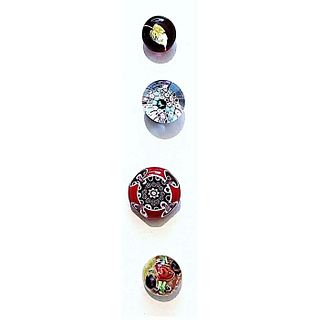 Small Card Of Artist Paperweight Buttons