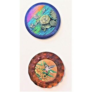 Two Studio Artist Buttons By Sarah Atlee