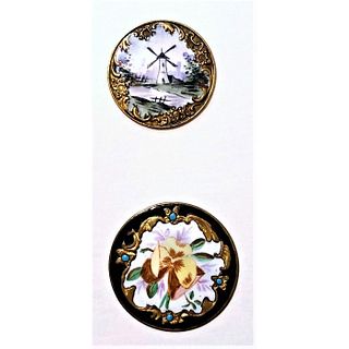 Two Beautiful Division One Assorted Enamel Buttons