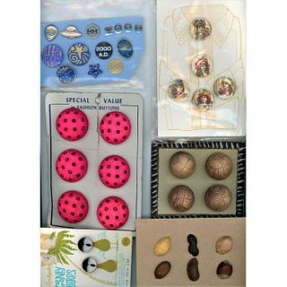 A Bag Lot Of Assorted Material Buttons