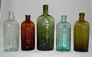 5 Poison oval bottles
