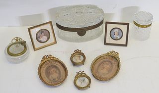 Lot Of Assorted Antique Cabinet Items.