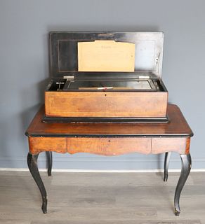 Victorian 24 Tune Swiss Music Box On Stand