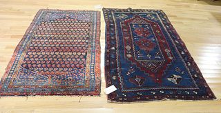 2 Antique And Finely Hand Woven Area carpets