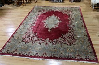 Antique And Finely Hand Woven Kerman Carpet