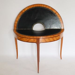 18 Century French Kingswood Leathertop Wine Table