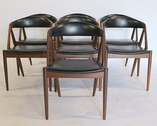 Midcentury Set Of 7 Chairs.