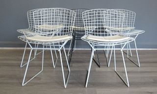 8 Midcentury Harry Bertoia Wire Chairs